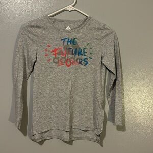 Girls Adidas long sleeved shirt. Size 10/12